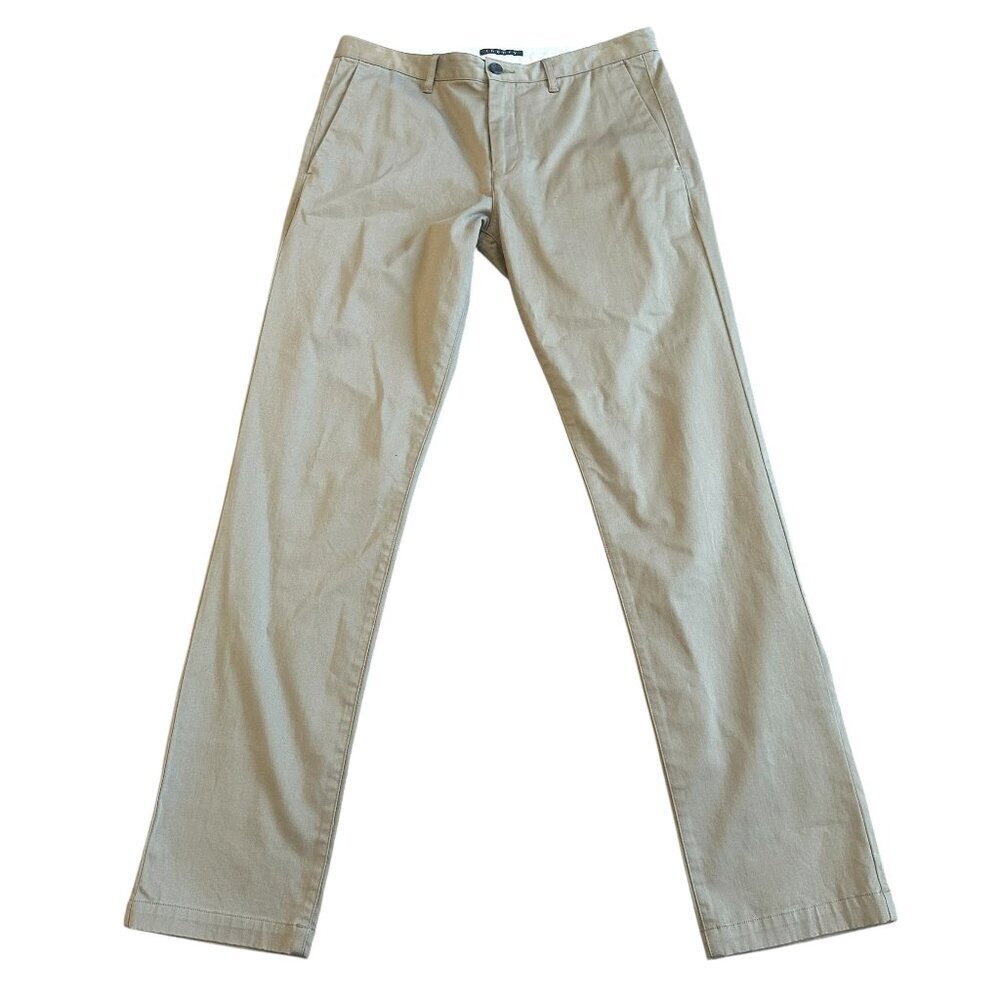 Theory Classic Khaki Pants Straight Leg Office Golf Casual Size 32 x 32 Men's